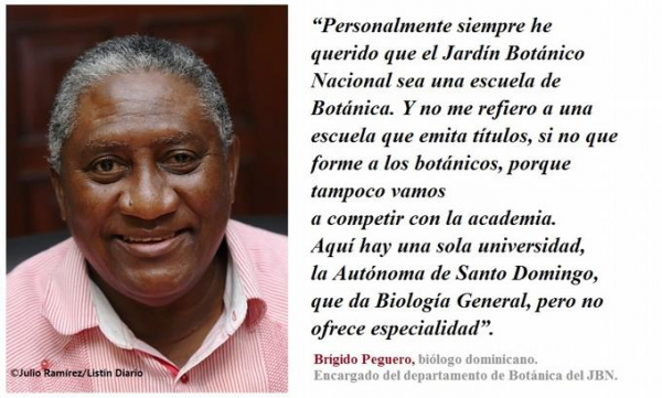 Brígido Peguero: “En cada área protegida de República Dominicana debe asignarse un biólogo botánico”